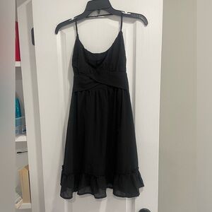 Textured little black dress